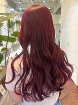ラレイ ハラジュク(Lalei harajuku)&nbsp;【白石】ブリーチなし赤髪ボルドーカラー暖色ワインレッド原宿