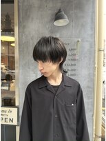 バジオットエイチ(BUZZIoT h) モード×アンニュイ 束感際立つ黒髪マッシュウルフ