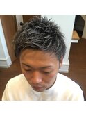 メンズツーブロックショート
