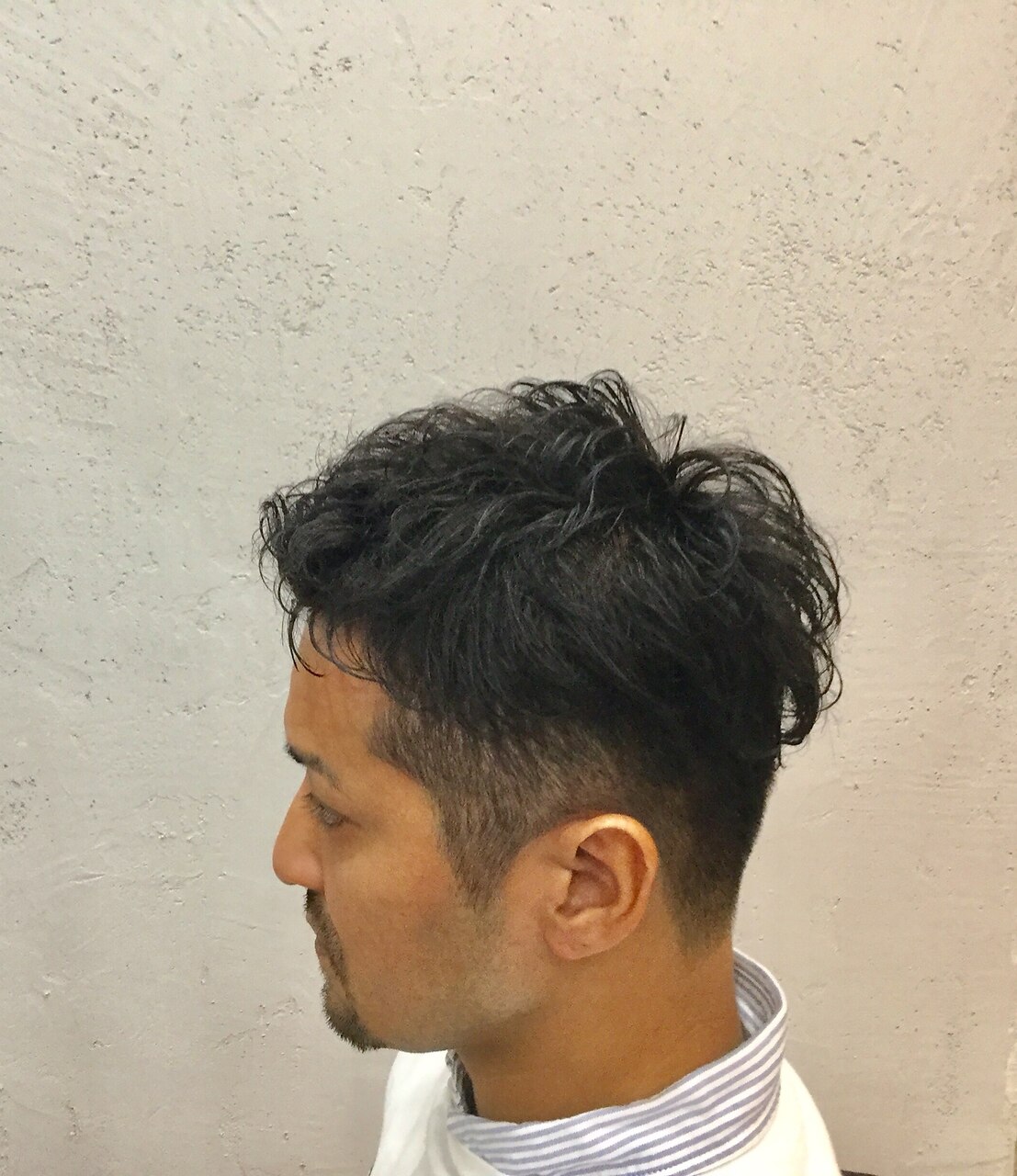 くせ毛 ツーブロック 刈り上げ メンズショート：L014158288｜ヘアー