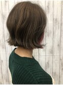 外ハネボブ×イヤリングカラー
