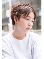 エイミー(Aimee)&nbsp;Aimeeセンターパートショート×アッシュブラウン