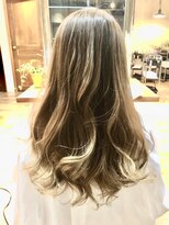 ブゾン(buZon)&nbsp;【buZon】ロングバレイヤージュミルクティーベージュ