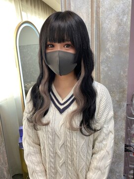 ガルボヘアー 名古屋栄店(garbo hair) #名古屋#栄#プルエクステ#インナーカラー#シルバー#ハイトーン