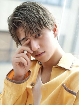 アルファ 新宿(alpha) サーフカール/ 刈り上げセンターパート/ブルーブラック[新宿駅]