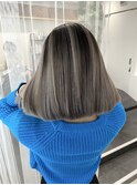 シルバー筋感バレイヤージュ