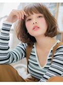 暖色系カラーフレンチガーリーくせ毛風ボブh2上尾20代30代40!