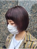 【SHARON原宿】深味バイオレット×マッシュボブ
