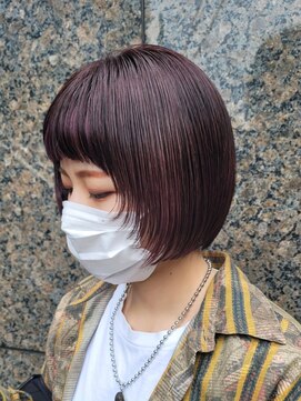 シャロン(SHARON) 【SHARON原宿】深味バイオレット×マッシュボブ