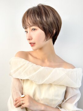 ラフィス ヘアー バース たまプラーザ店(La fith hair Bath) 【La fith】シアーベージュ×丸みショート