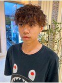 波巻きパーマ