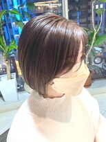 ヘアリゾート粋 トゥジュ 池袋東口店(tujuh) ふんわりショートボブ/モカブラウン