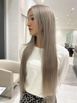 アース コアフュールボーテ 長野稲田店(EARTH coiffure beaute) シルバー_ハイトーンカラー_ケアブリーチ