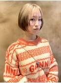 【あきら】顔周りレイヤーボブ/エンドカラー/ルーツカラー