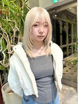 ヲタク(wotaku.)&nbsp;ホワイトカラーブロンドハイトーンダブルカラーブリーチレイヤー