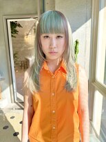 ヲタク(wotaku.)&nbsp;ペールグリーンポイントミルクティーレイヤーカットセミロング
