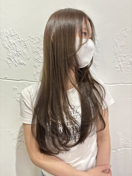 エルサザビューティー 神戸三宮(Elsa the beauty) レイヤーカット韓国レイヤーハイレイヤーグレージュ