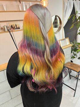 髪屋 紬 【Chu】派手髪/レインボーカラー