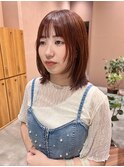 ボブルフ ネビージュ 小顔 レイヤー シースルー ワンレン