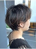 ショート/マッシュショート/黒髪ショート
