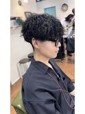 刈り上げマッシュ×波巻きスパイラル