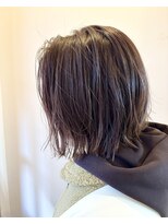 トレパルッキエーレ(tre parrucchiere)&nbsp;［-tre-］外はねボブ×ラベンダーカラー　20代/30代/40代