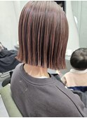 ハイライト×ピンクバイオレットボブ