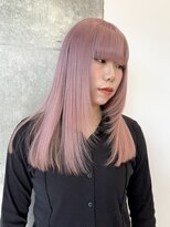 韓国風ミルクティーベージュブラウンカラーグレージュカラー