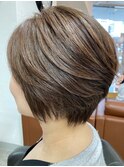 白髪ぼかし30代40代50代60代伊丹大人ショート大人ボブ