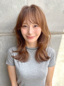 エミュ 新宿(emu) 大人可愛いセミロングくびれヘアレイヤーカット
