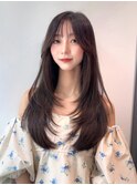 大人韓国/レイヤーカット/顔周りレイヤー