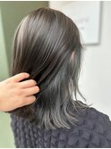 モスグリーンインナーカラー