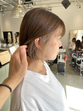 シアン バイ アルテフィーチェ(CYAN by artefice) ミニボブ タッセルボブ グレージュ 髪質改善トリートメント