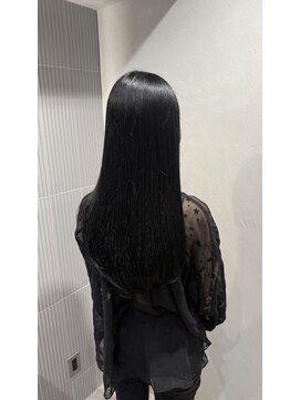 サエラ(caetla) ネイビーブラックロング【上野 稲荷町 御徒町蔵前】【髪質改善】