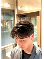 メンズココ メンズパーマ 韓国ヘア 日本橋店(MENS COCO)&nbsp;お客様スタイルコンマセンターパート