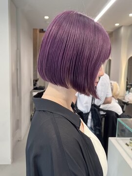 ソル ジングウマエ(SOL JINGUMAE) 表参道ラベンダーカラー寒色系カラーケアブリーチパープルカラー