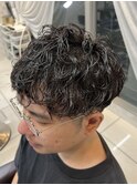 ツイストスパイラルパーマツイスパパーマメンズマッシュ