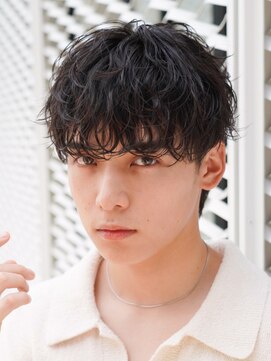 フィフス 原宿(fifth) 原宿シャドウパーマメンズカットラウンドマッシュツイスパ30代