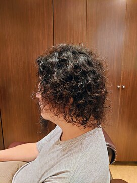 センス 洗足店 メンズ ボリュームパーマ×ミディアム×ツーブロック