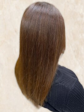 ヘアーサロン ティアレ(hair salon Tiare) 大人可愛い透明感ココアブラウン×髪質改善ストレート20代