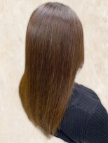 ヘアーサロン ティアレ(hair salon Tiare) 大人可愛い透明感チョコレートブラウン×髪質改善ストレート20代