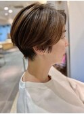 本八幡×ショートボブ×ハンサムショート×オーガニックカラー