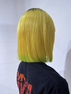 ブランコ 名古屋栄(BLANCO) [nina]裾カラー　イエロー×グリーン