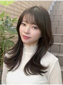 くびれレイヤーカット/ミディアムヘア/シャギー/30代/40代/50代