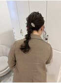 ブリーチなしカラー/ヘアアレンジ/ヘアセット/福岡/10代20代30代