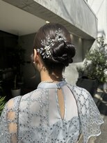 オムズ 大須店(OM's)&nbsp;シニヨン/タイトアレンジ/お呼ばれヘアセット/ヘアメ