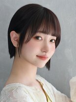 アース 調布店(HAIR & MAKE EARTH)&nbsp;ぱっつん前髪×前下がりボブ