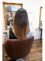 ヘアーメイク ダンス(hair make DANCE)&nbsp;ブリーチ毛もエアーストレートで艶ロング