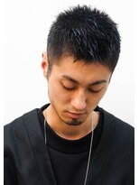 メリケンバーバーショップ コウベ(MERICAN BARBERSHOP KOBE) グランジ刈り上げスパイキーな束感あるショートボウズ@4