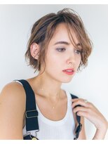 ピズム(PISM)&nbsp;耳かけニュアンスイメチェンボブ/フォギーベージュ